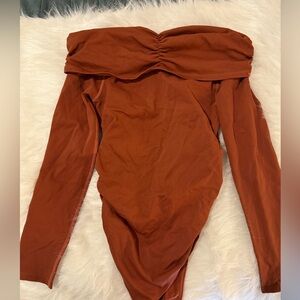 OQQ Off Shoulder Bodysuits